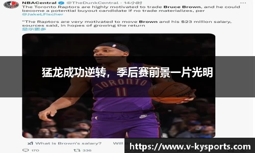 猛龙成功逆转，季后赛前景一片光明